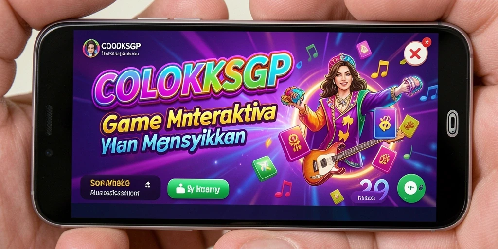 Screenshot COLOKSGP menampilkan gameplay yang seru dengan interaksi musik.
