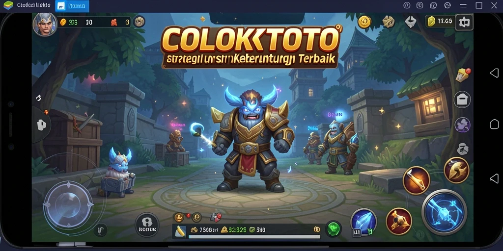 Screenshot COLOKTOTO menampilkan strategi dan taktik dalam permainan SLG.