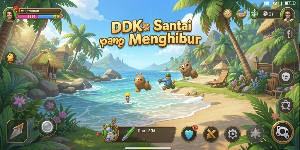 Tampilan gameplay DKK yang mengasyikkan dan seru.