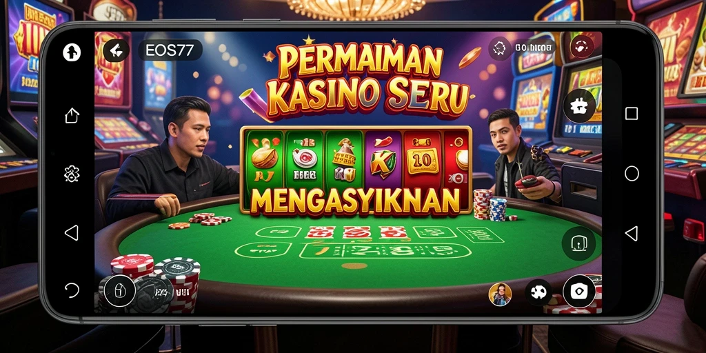 Screenshot gameplay <strong>EOS77</strong> menunjukkan pengalaman Kasino yang mendebarkan.