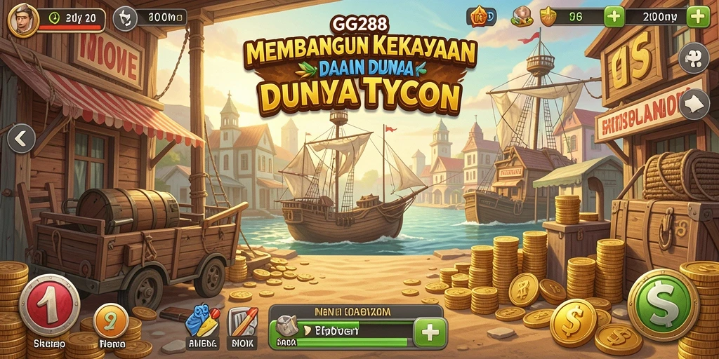 Screenshot utama GG288 yang menunjukkan keseruan gameplay Tycoon.