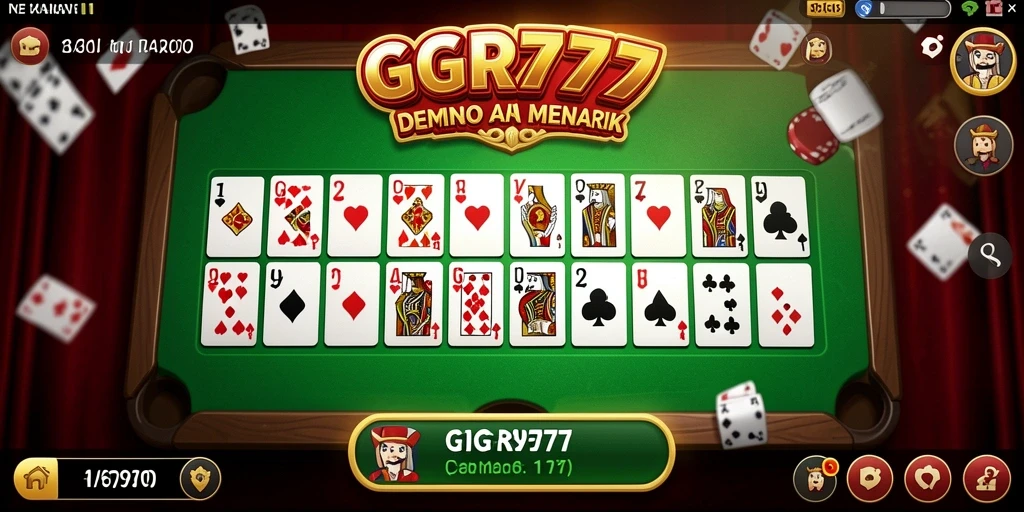 Tampilan gameplay seru dari GGR777 yang menampilkan Domino.