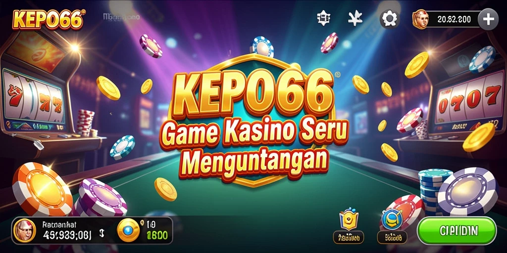 Tampilan menarik dari gameplay Kasino KEPO66 yang mendebarkan.