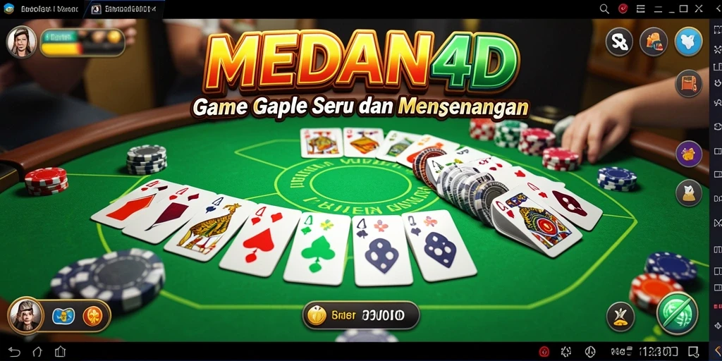 Tampilan menarik dalam gameplay Gaple MEDAN4D yang seru.