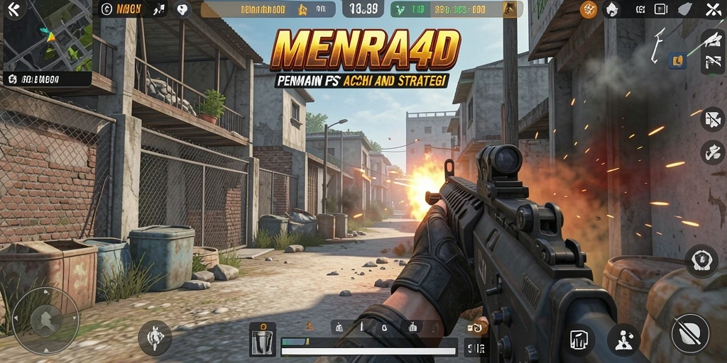 Tampilan utama dari gameplay seru di MENARA4D.