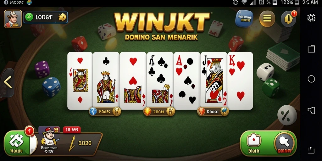 Screenshot gameplay Domino menampilkan suasana kompetitif yang seru.
