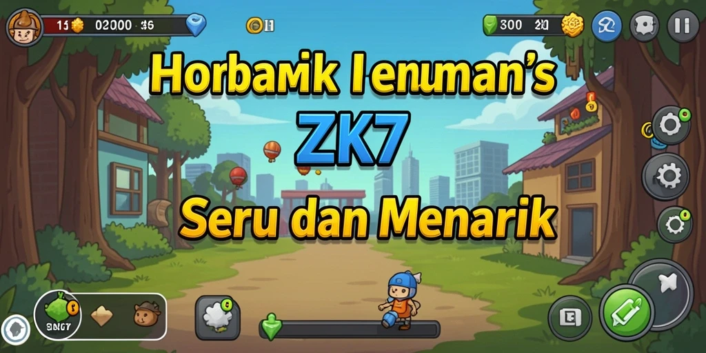 Tangkapan layar menunjukkan gameplay unik ZK7 dengan berbagai karakter Idle.